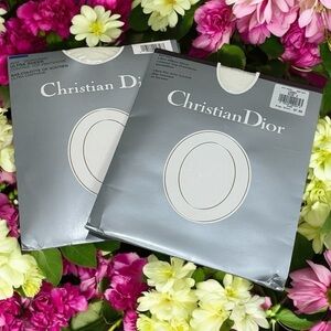 NEW Vintage Christian‎ Dior Lot of (2) Ultra Sheer Pantyhose Size M